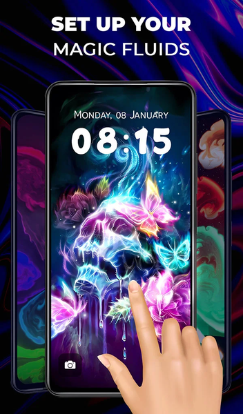 Magic Fluids: Live Wallpaper - Image screenshot of android app