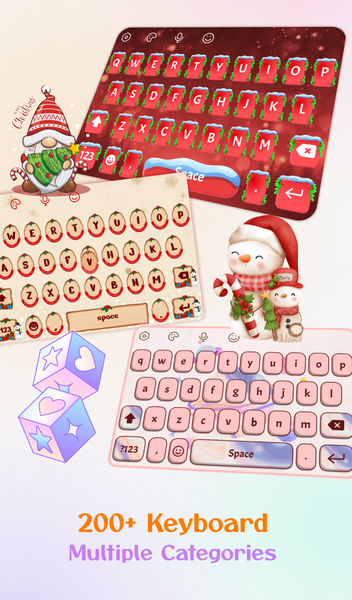 Keyboard Themes: Emoji & Fonts - Image screenshot of android app