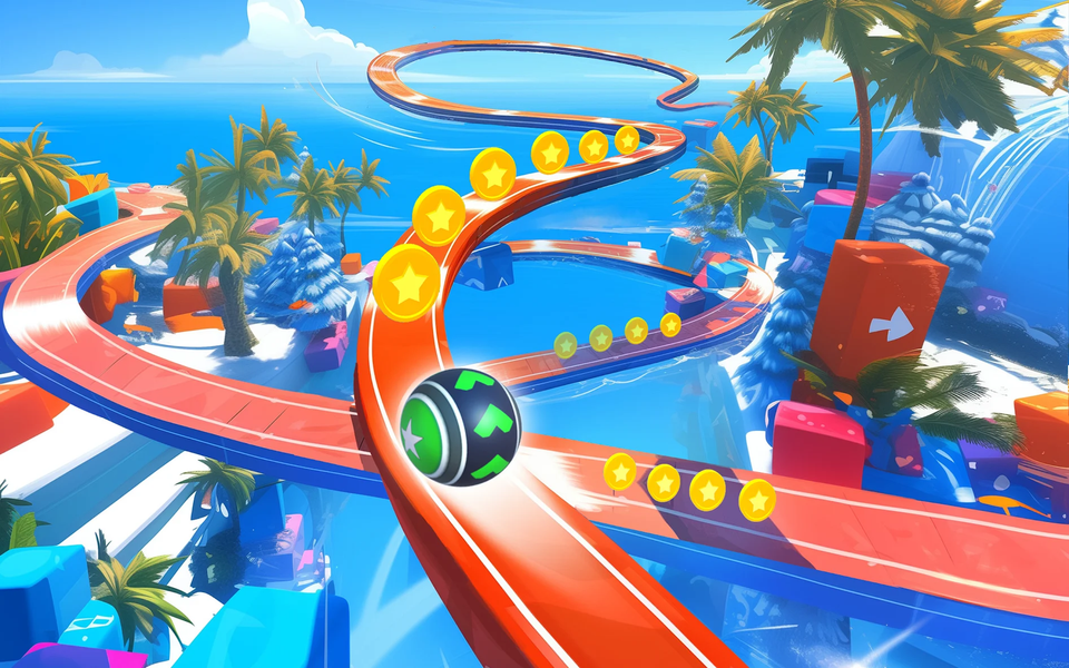 ۳D Super Rolling Ball Race - عکس بازی موبایلی اندروید