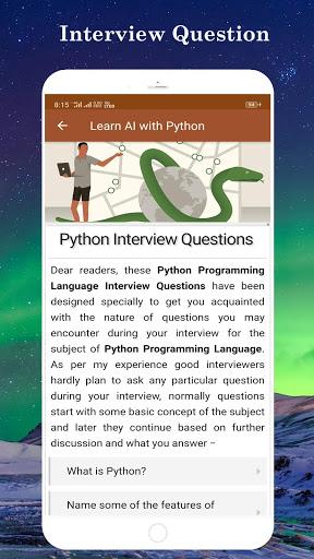 Learn AI with Python - عکس برنامه موبایلی اندروید