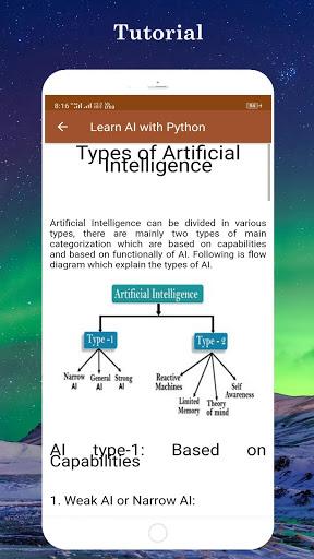 Learn AI with Python - عکس برنامه موبایلی اندروید