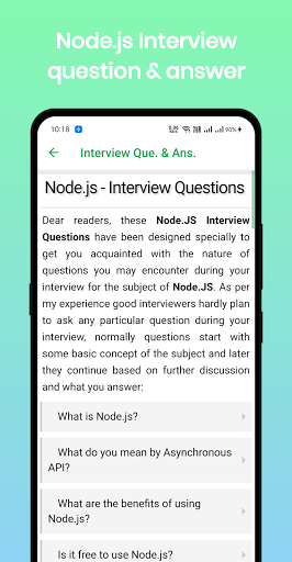 Learn Node.js - عکس برنامه موبایلی اندروید