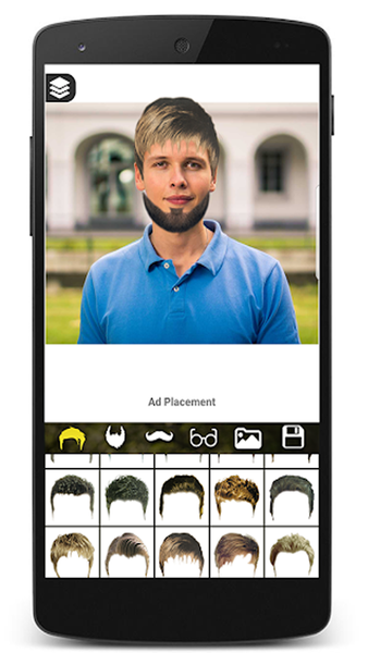 Hair and Mustache Changer - عکس برنامه موبایلی اندروید