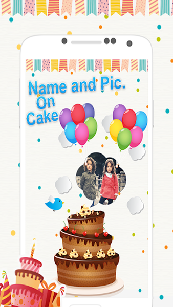 Name Photo On Birthday Cake - عکس برنامه موبایلی اندروید