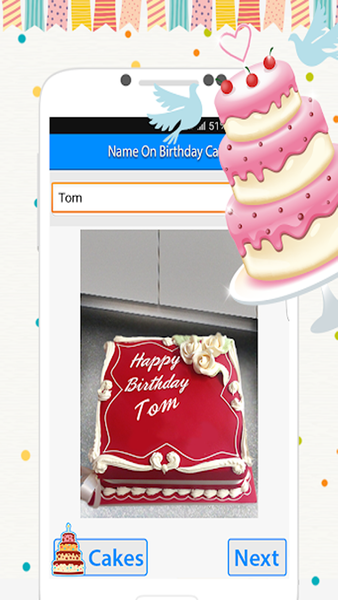 Name On Birthday Cake - عکس برنامه موبایلی اندروید