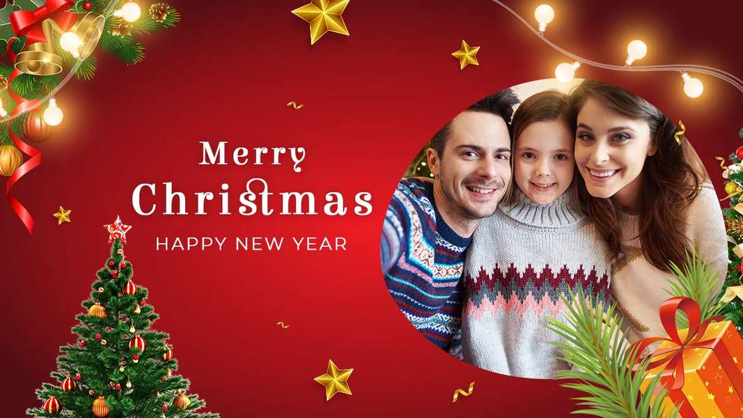 Christmas Photo Frame & Quotes - Image screenshot of android app