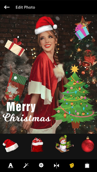 Christmas Photo Frame & Quotes - Image screenshot of android app