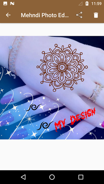 Mehndi Design Photo Editor - Image screenshot of android app