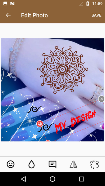 Mehndi Design Photo Editor - Image screenshot of android app