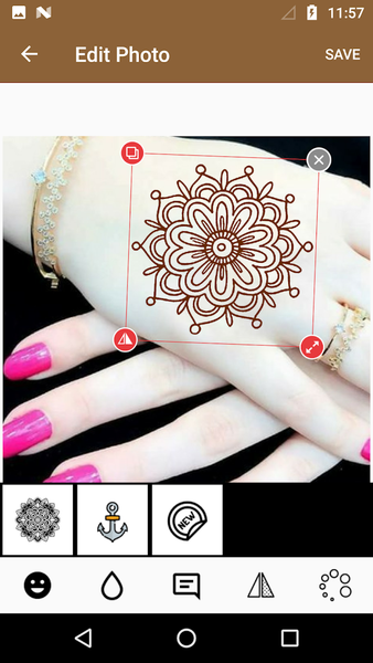 Mehndi Design Photo Editor - Image screenshot of android app