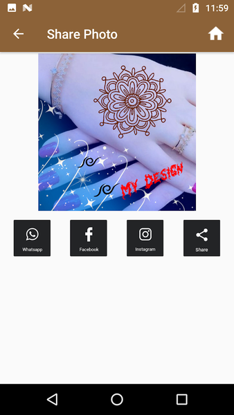 Mehndi Design Photo Editor - Image screenshot of android app