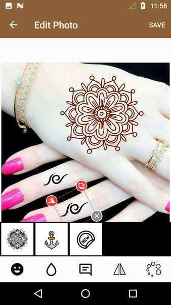 Mehndi Design Photo Editor - Image screenshot of android app