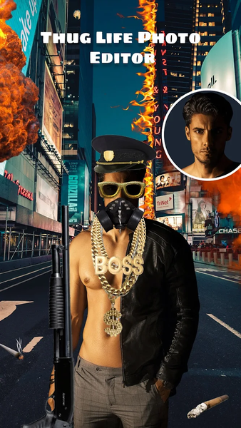 Thug Life Photo Editor - Image screenshot of android app