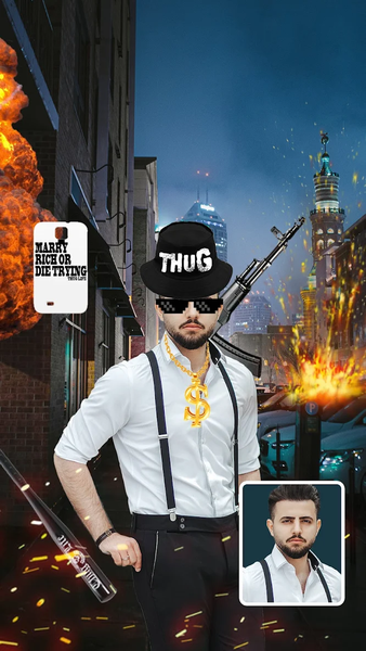 Thug Life Photo Editor - Image screenshot of android app