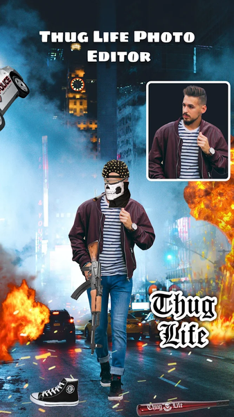 Thug Life Photo Editor - عکس برنامه موبایلی اندروید