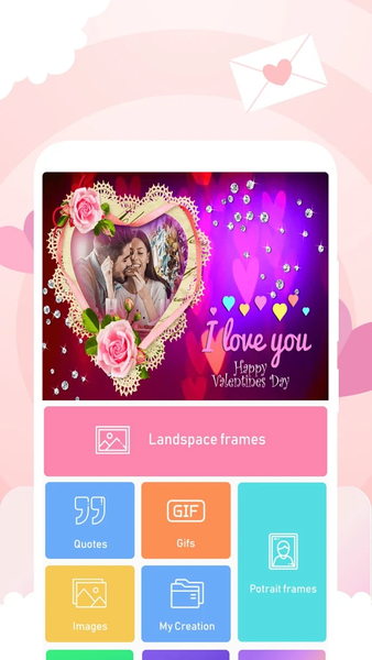 Valentines Day Photo Frame - Image screenshot of android app