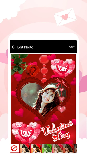 Valentines Day Photo Frame - Image screenshot of android app
