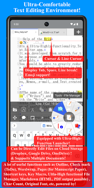Wrix - Ultra Text Editor - Image screenshot of android app