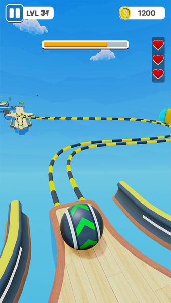 Skyball Run Rolling Ball Game - عکس بازی موبایلی اندروید