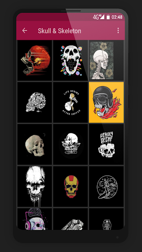 Skull & Skeleton Wallpapers - Image screenshot of android app