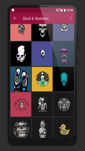Skull & Skeleton Wallpapers - Image screenshot of android app