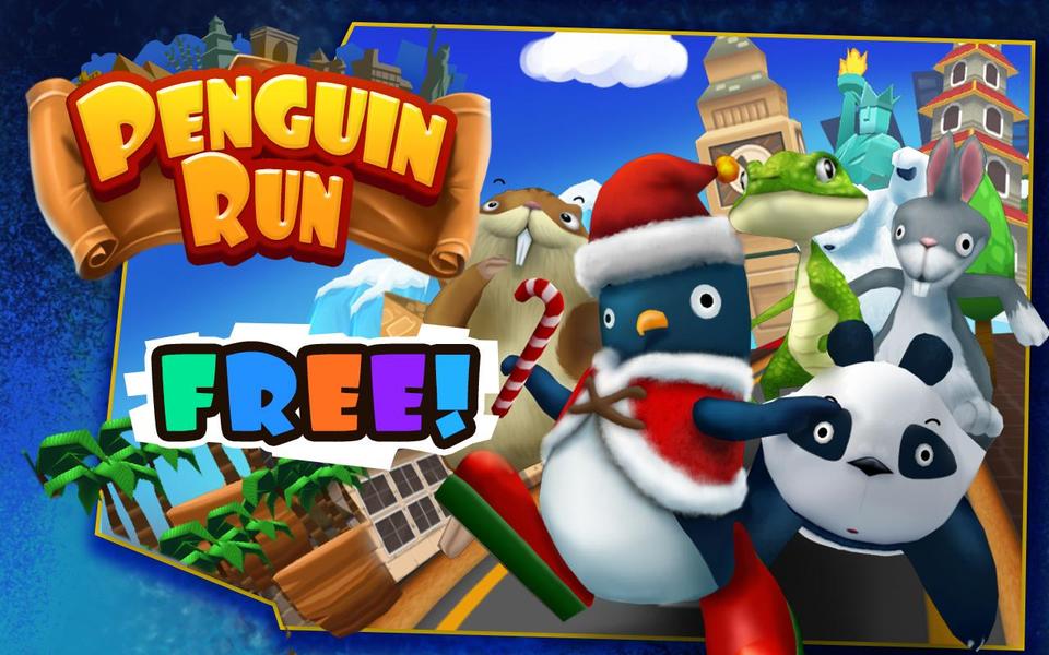 Penguin Run - Gameplay image of android game