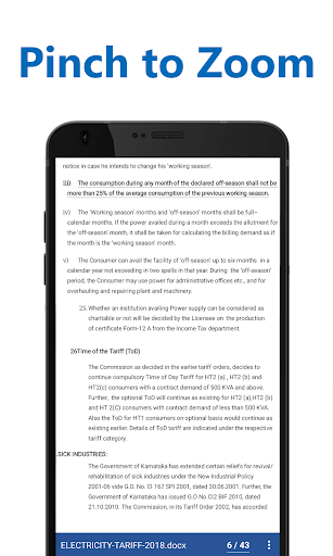 Docx Reader - Word, Document, - عکس برنامه موبایلی اندروید