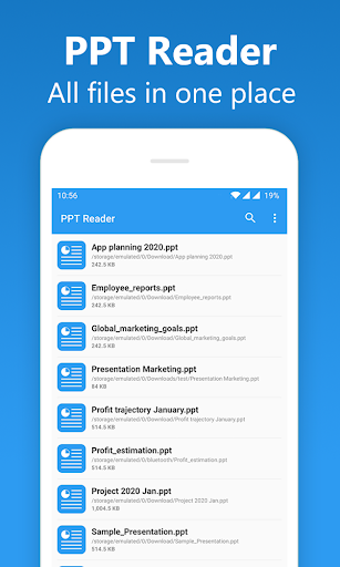 PPT Reader - View PPTX Slides - عکس برنامه موبایلی اندروید