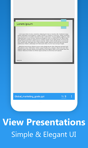 PPT Reader - View PPTX Slides - عکس برنامه موبایلی اندروید