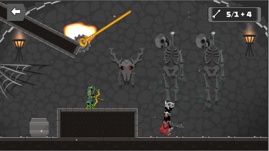 Stickman Archer Puzzle - Gameplay image of android game