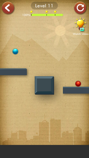 Physics Ball: Draw Puzzle - Gameplay image of android game