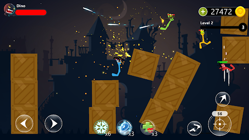 Stickmen Fighter Infinity - Gameplay image of android game