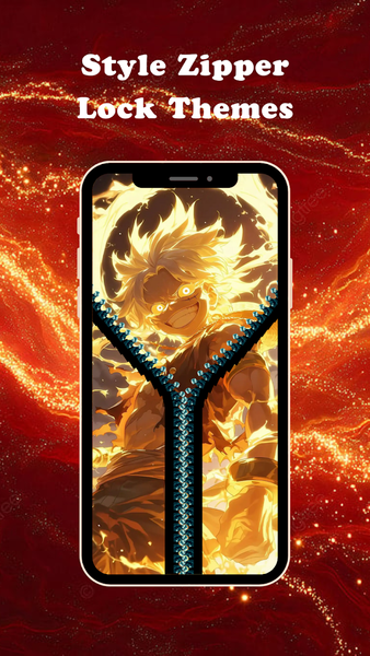 Zipper Lock Screen - Zip Style - Image screenshot of android app