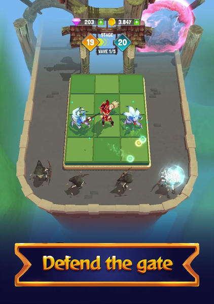 Merge Tower Defense 3D - Gameplay image of android game