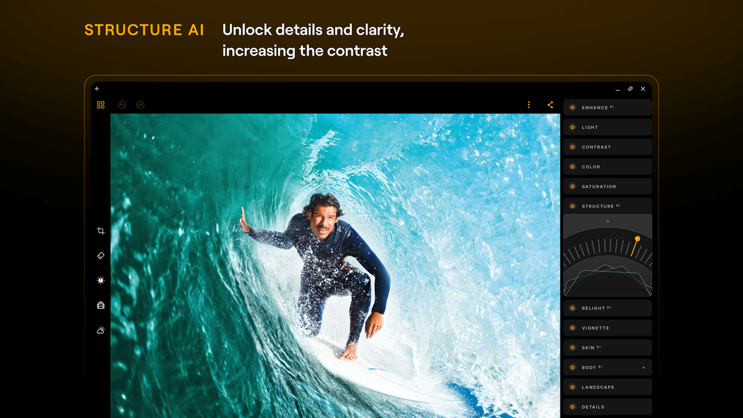 Luminar: Photo Editor - عکس برنامه موبایلی اندروید