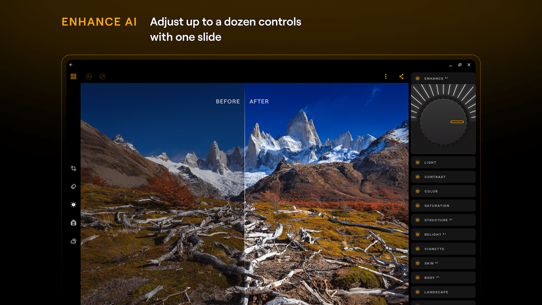 Luminar: Photo Editor - عکس برنامه موبایلی اندروید