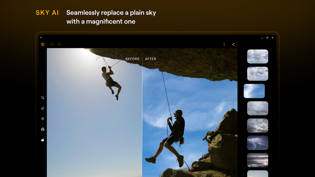 Luminar: Photo Editor - عکس برنامه موبایلی اندروید