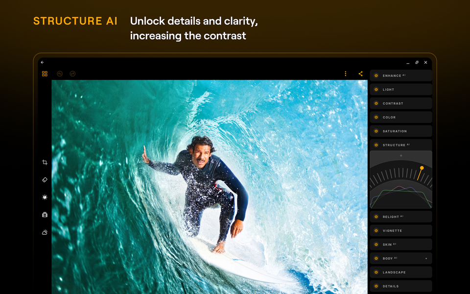 Luminar: Photo Editor - عکس برنامه موبایلی اندروید