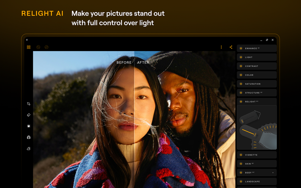 Luminar: Photo Editor - عکس برنامه موبایلی اندروید