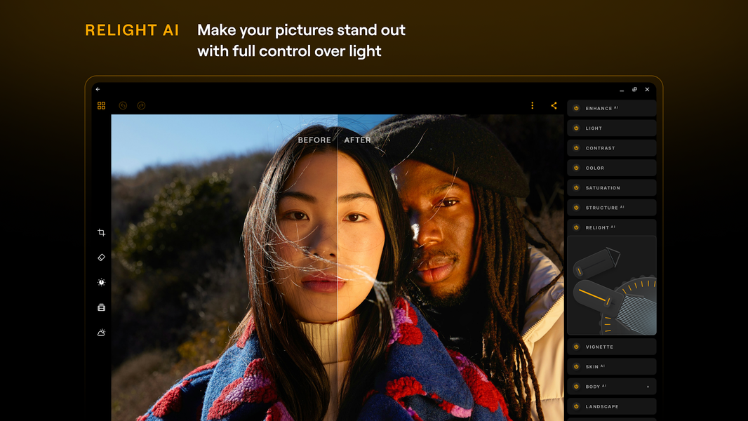 Luminar: Photo Editor - عکس برنامه موبایلی اندروید
