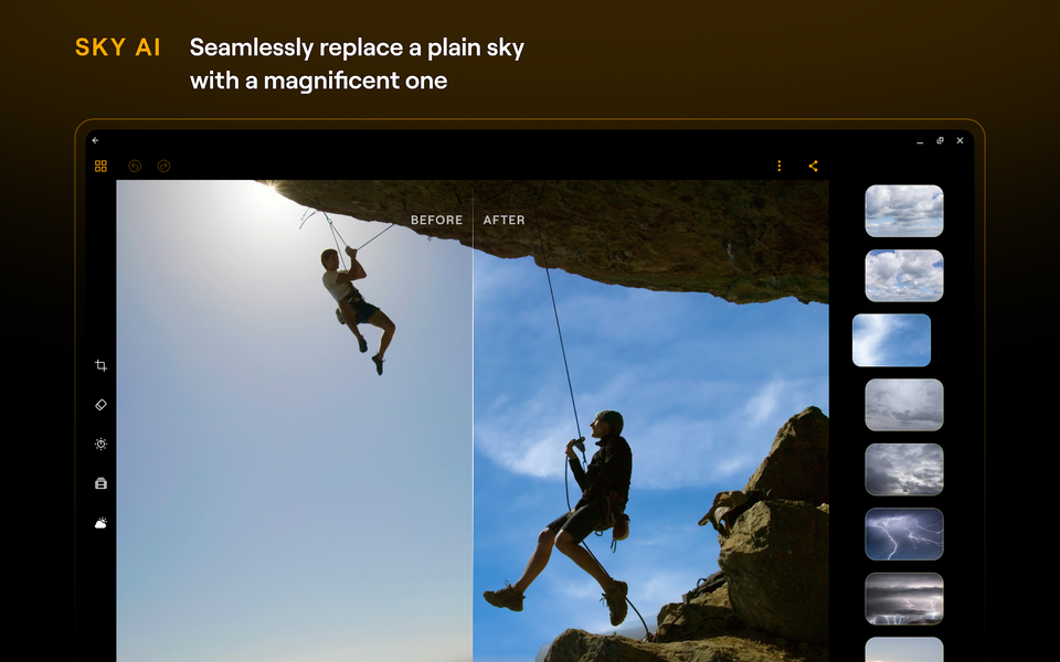 Luminar: Photo Editor - عکس برنامه موبایلی اندروید