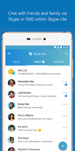 Skype Lite - Free Video Call & Chat - Image screenshot of android app