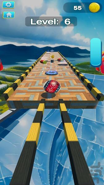 Sky Ramp Ball 3D - Gameplay image of android game