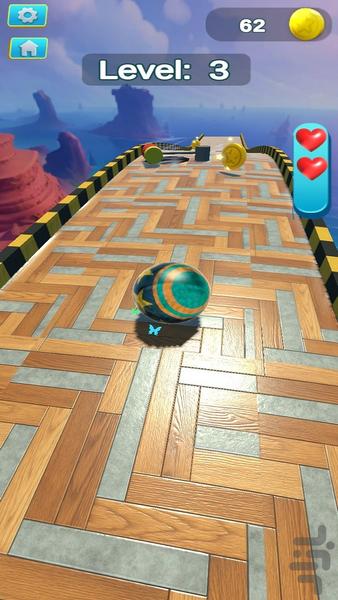 Sky Ramp Ball 3D - Gameplay image of android game