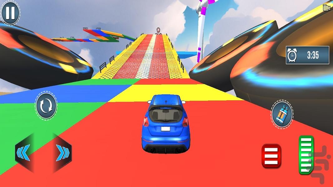 Sky Ramp Car Stunts - Gameplay image of android game