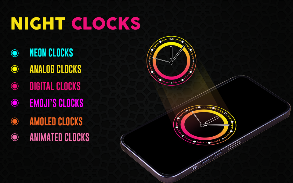 Nightstand Clock - Always ON - عکس برنامه موبایلی اندروید