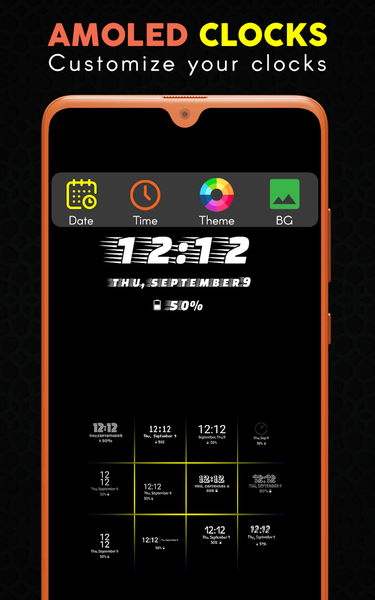 Nightstand Clock - Always ON - عکس برنامه موبایلی اندروید