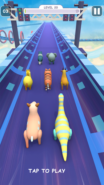 Skyzoo Animal Running Games ۳D - عکس بازی موبایلی اندروید