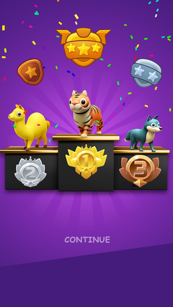 Skyzoo Animal Running Games 3D - Gameplay image of android game