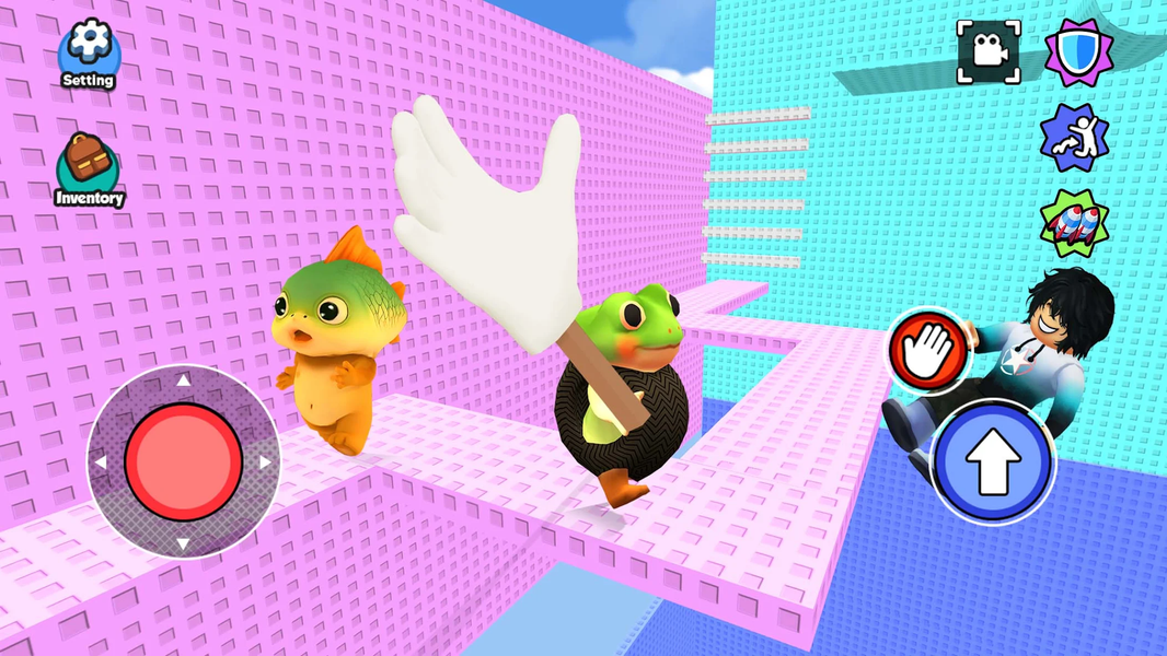 Slap Tower: Obby Troll IQ - Gameplay image of android game